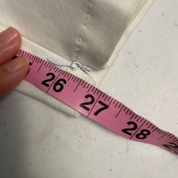 ESCADA WHITE MIDRISE SLIM ANKLE TROUSER PANTS,‎ zipped hems size 36 / small - Picture 11 of 13